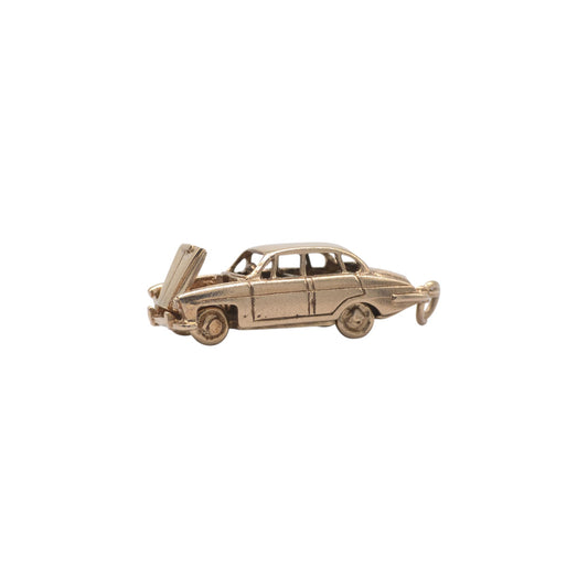 Heavy 9ct 375 Yellow Gold Classic Jaguar Car Charm 1964 L 3.1 cm 10.8 g.