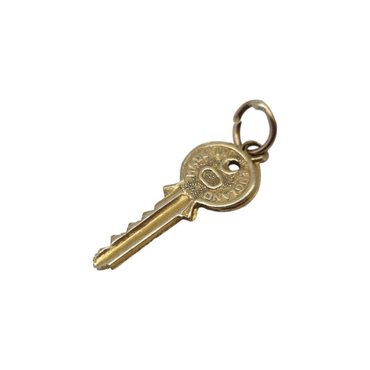 9ct 375 Yellow Gold Key Charm
