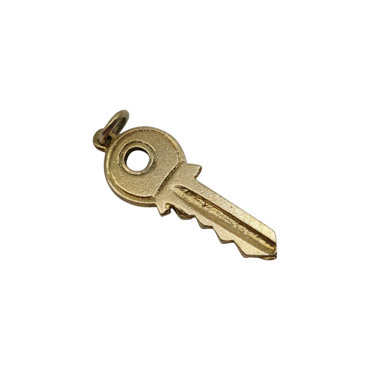 9ct 375 Yellow Gold Key Charm 1967 L 2.8 cm 2.7 g.