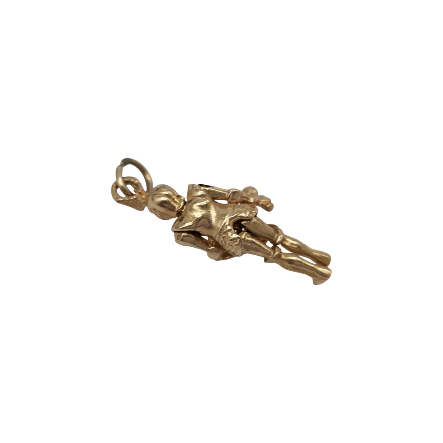 14ct Yellow Gold Articulated Knight Charm L 2.1 cm 3.5 g.