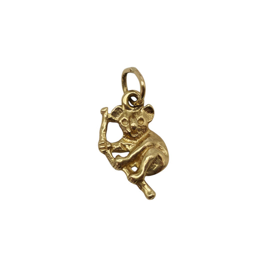 9ct Yellow Gold Koala Charm L 1.4 cm 1.6 g.
