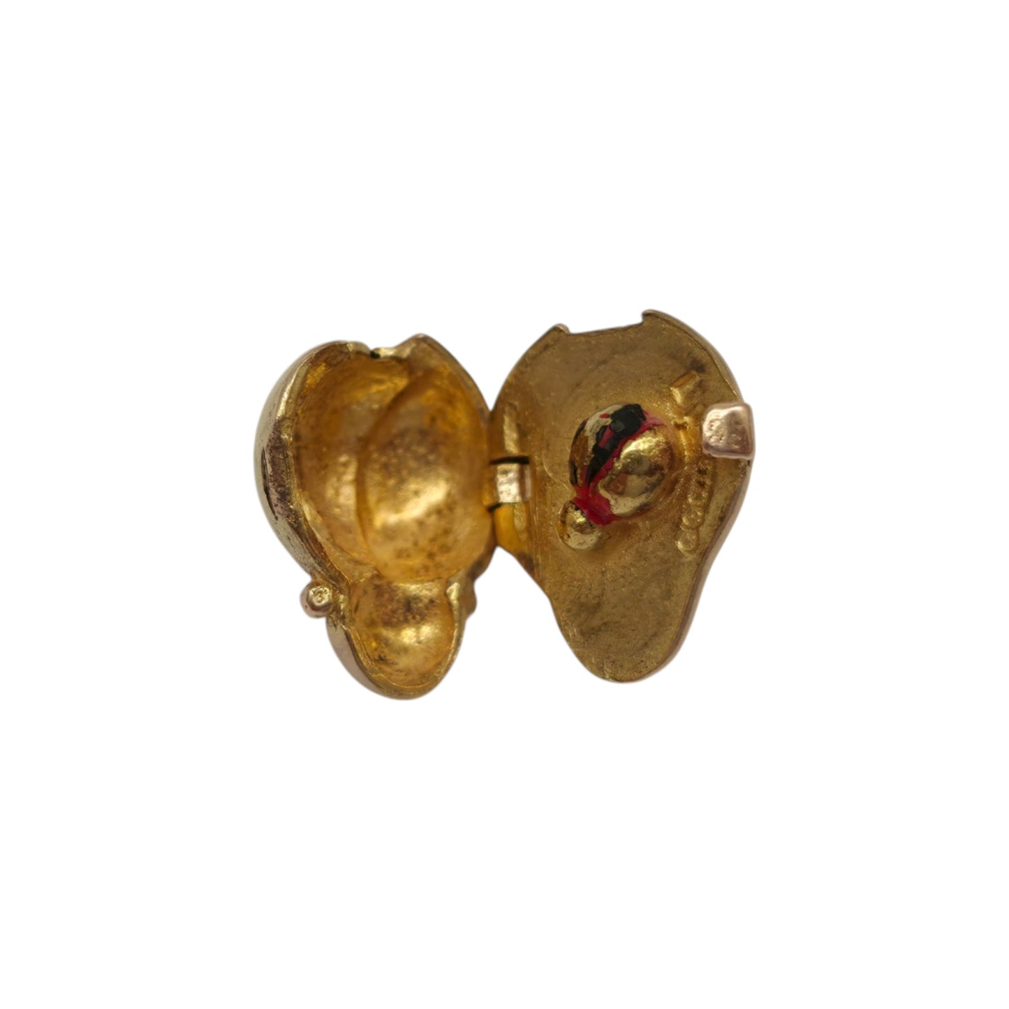 9ct 375 Yellow Gold Ladybird Opening Charm 1958 L 1.2 cm 2.2 g.