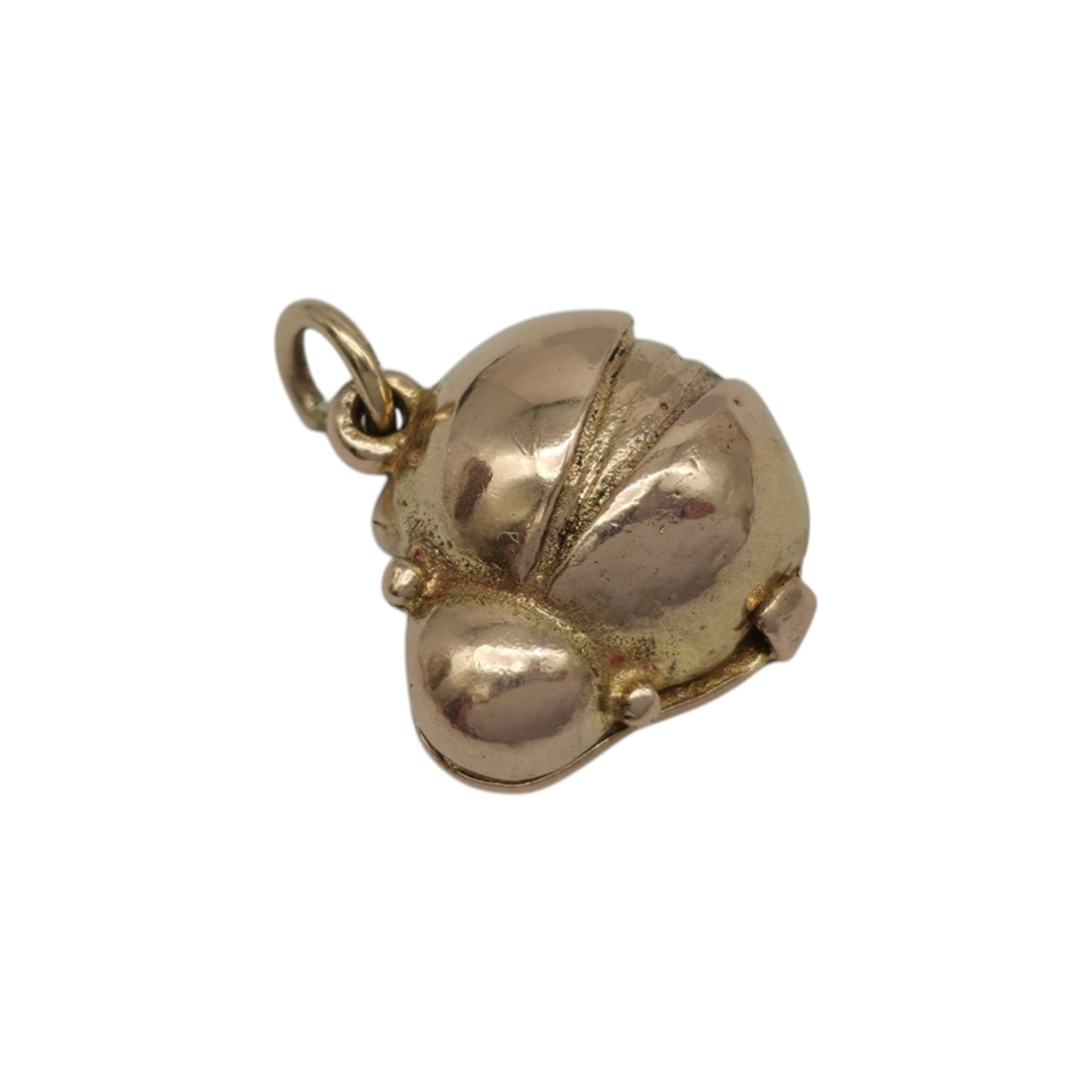9ct 375 Yellow Gold Ladybird Opening Charm 1958 L 1.2 cm 2.2 g.