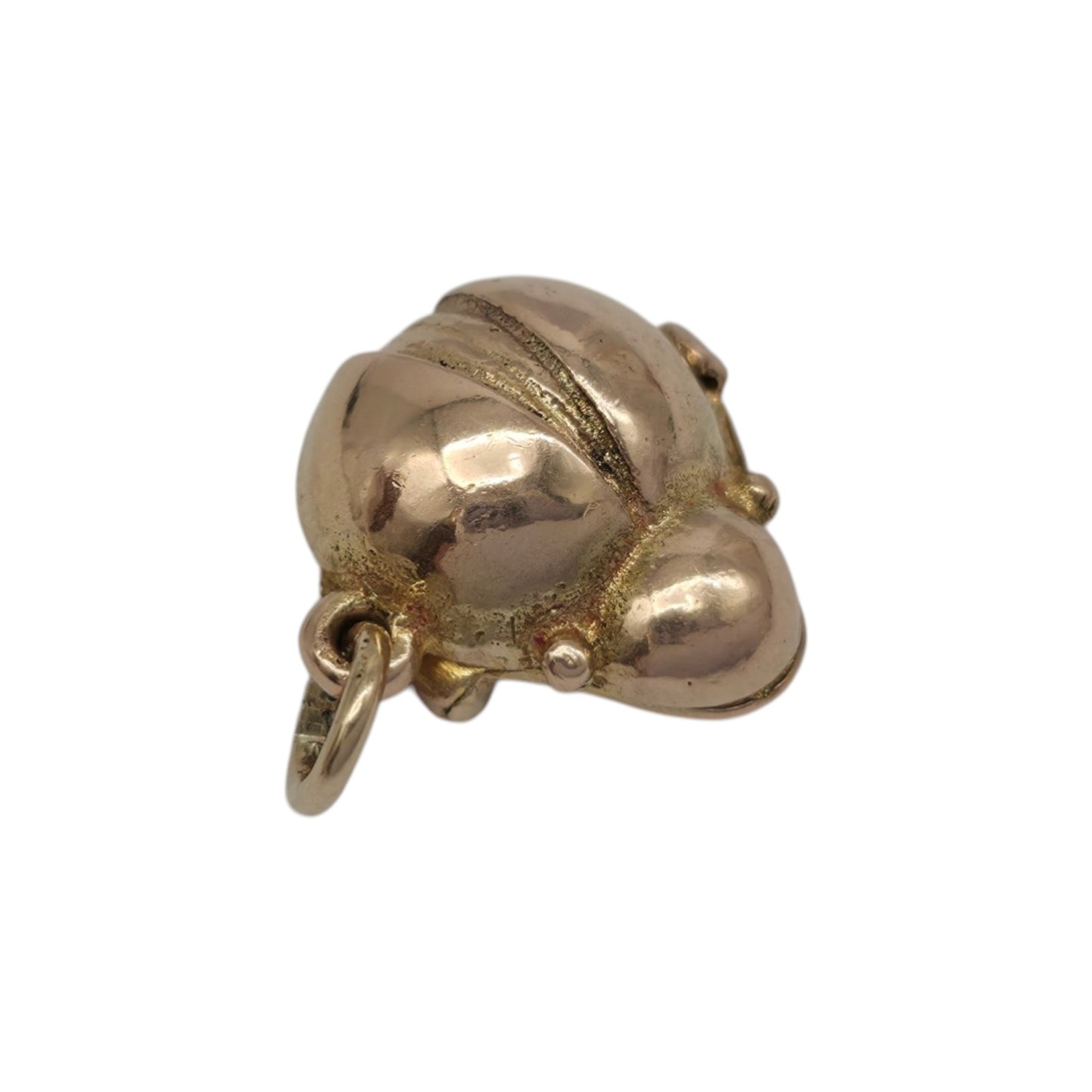 9ct 375 Yellow Gold Ladybird Opening Charm 1958 L 1.2 cm 2.2 g.