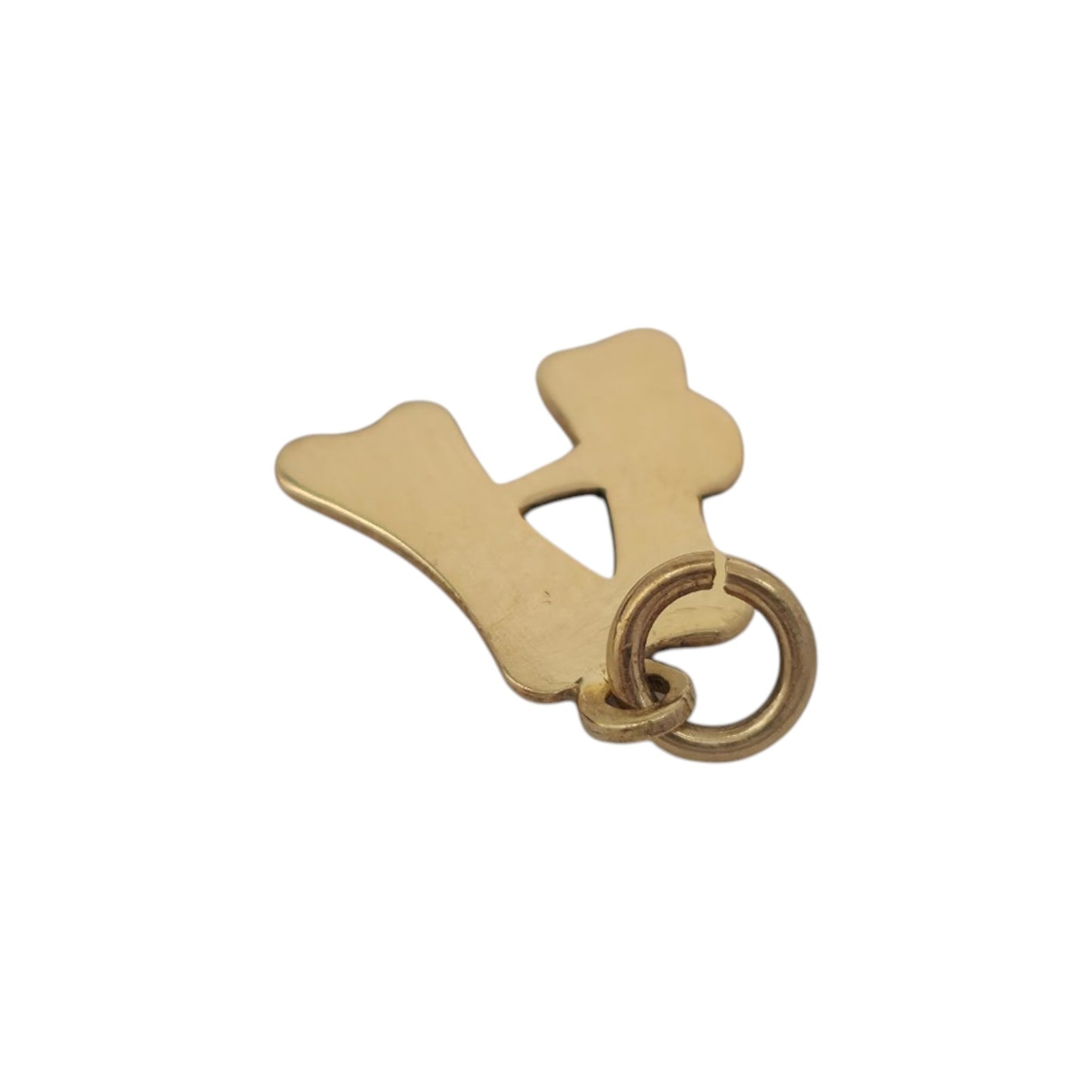 9ct 375 Yellow Gold Letter "A" Initial Charm 1981 L 0.7 cm 0.3 g.
