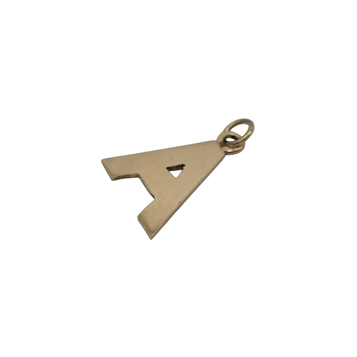 9ct 375 Yellow Gold Letter "A" Initial Charm 1975 L 1.5 cm 1.5 g.