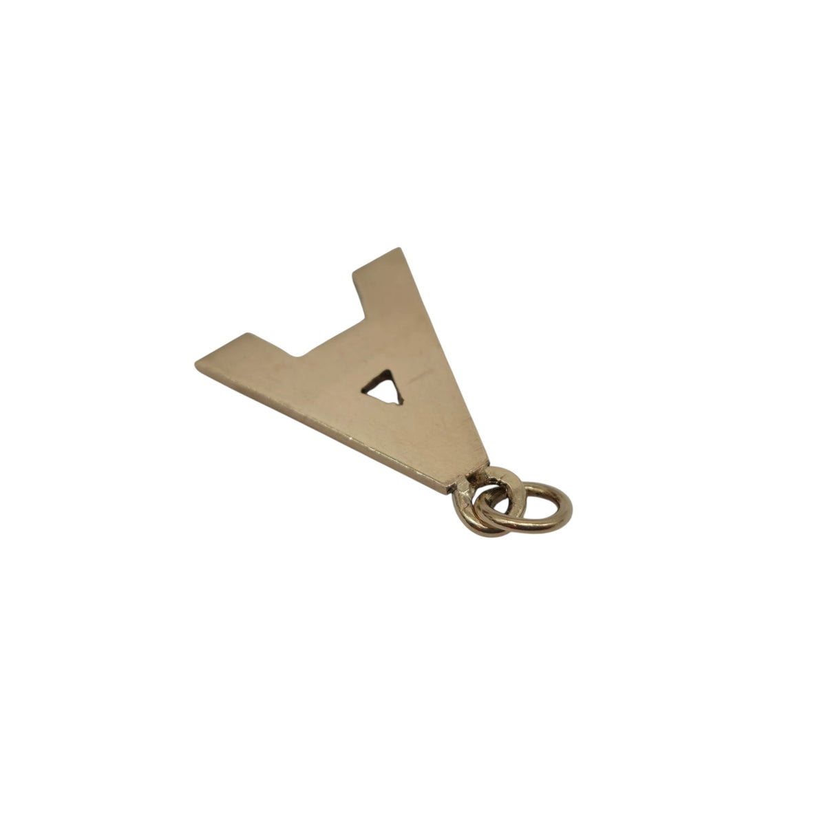 9ct 375 Yellow Gold Letter "A" Initial Charm 1975 L 1.5 cm 1.5 g.