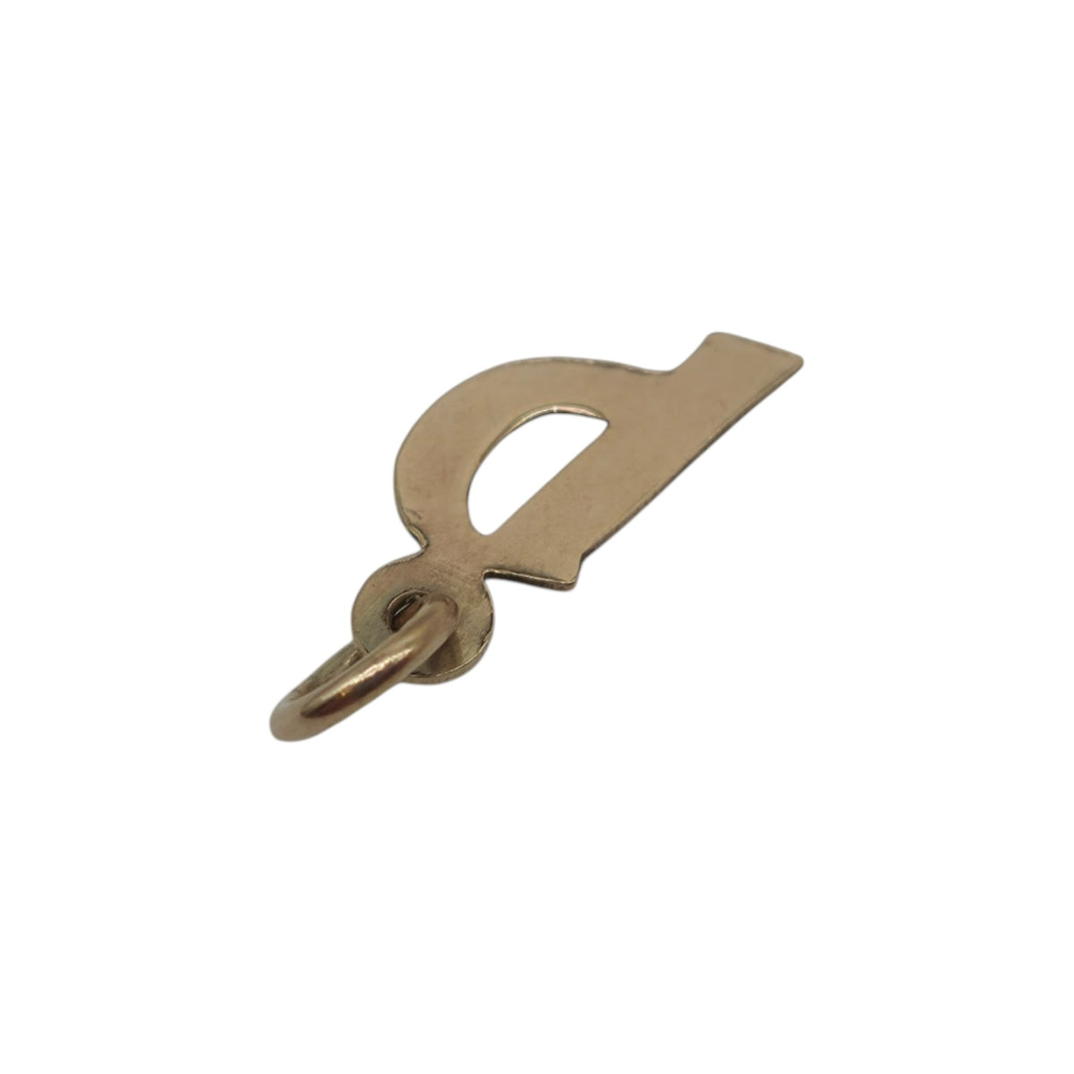 Petite 9ct Yellow Gold Letter "P" Initial Charm L 0.8 cm 0.2 g.