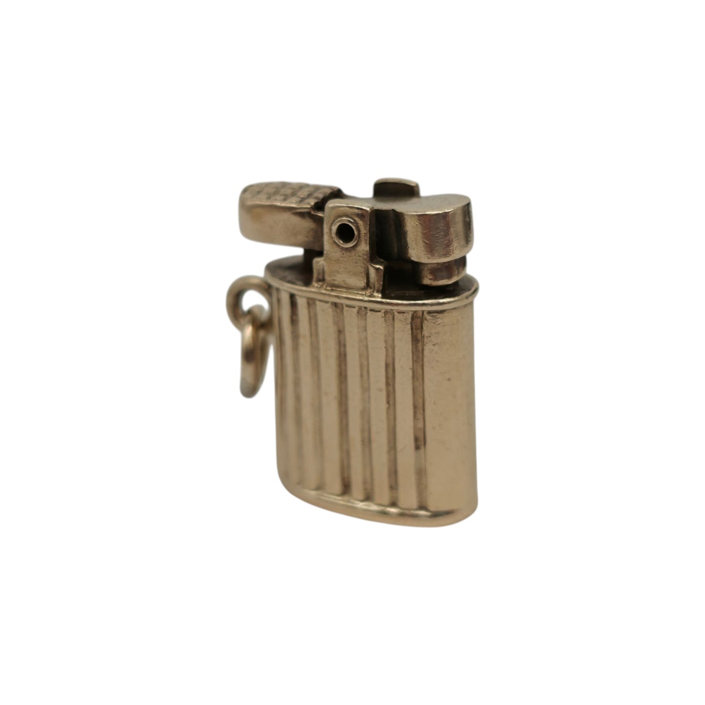 9ct 375 Yellow Gold Lighter Opening Charm 1963 L 1.5 cm 4.3 g.