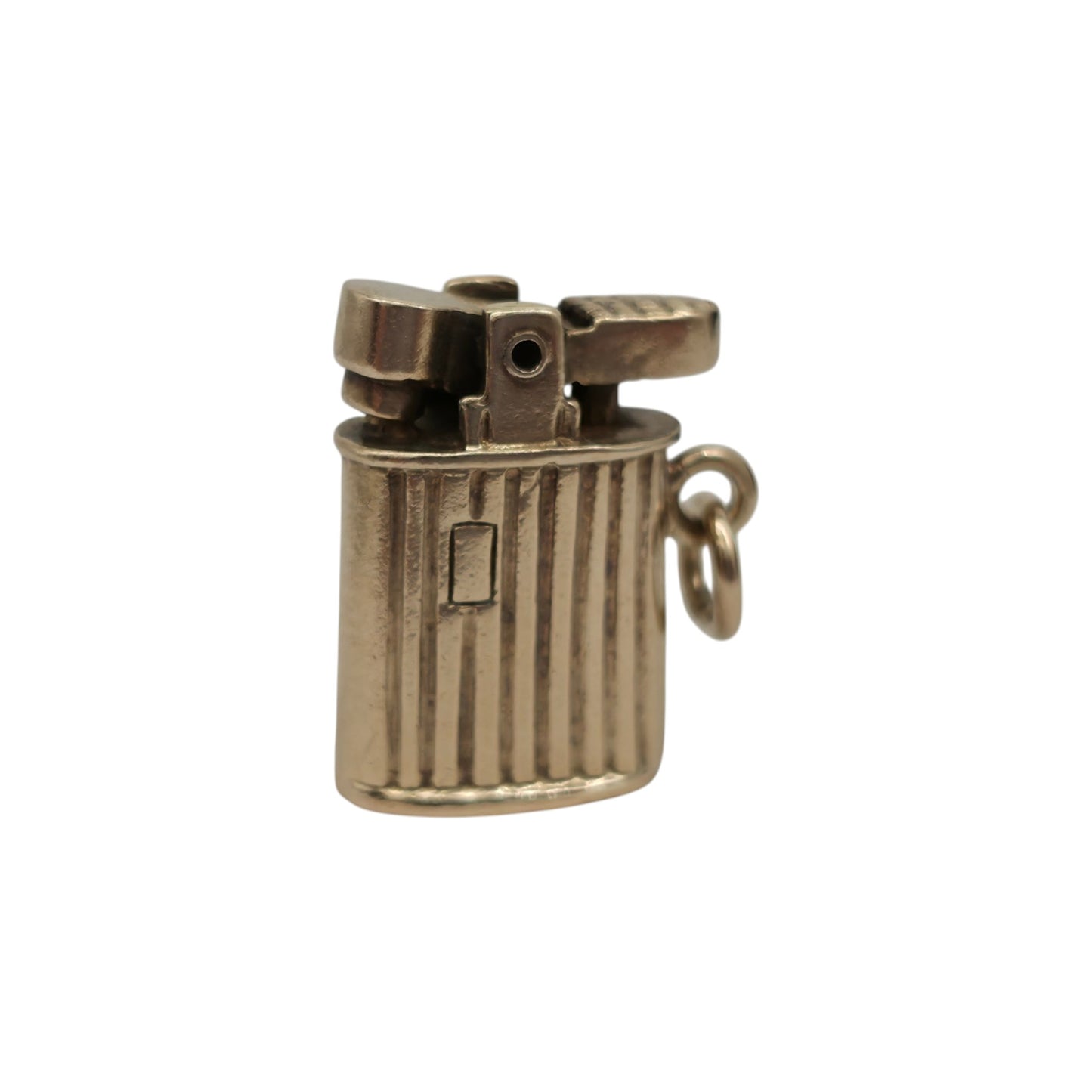 9ct 375 Yellow Gold Lighter Opening Charm 1963 L 1.5 cm 4.3 g.