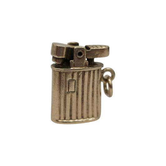 9ct 375 Yellow Gold Lighter Opening Charm 1963 L 1.5 cm 4.3 g.