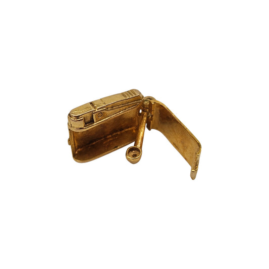9ct 375 Yellow Gold Opening Lighter Charm 1964 L 1.8 cm 4.1 .g