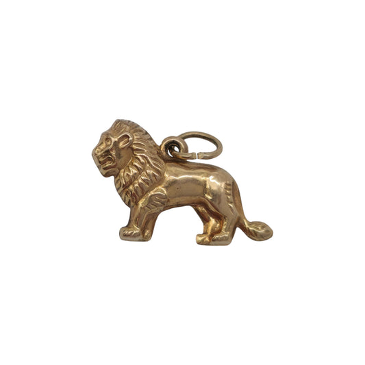 9ct Yellow Gold Lion Charm L 1.7 cm 0.7 g.
