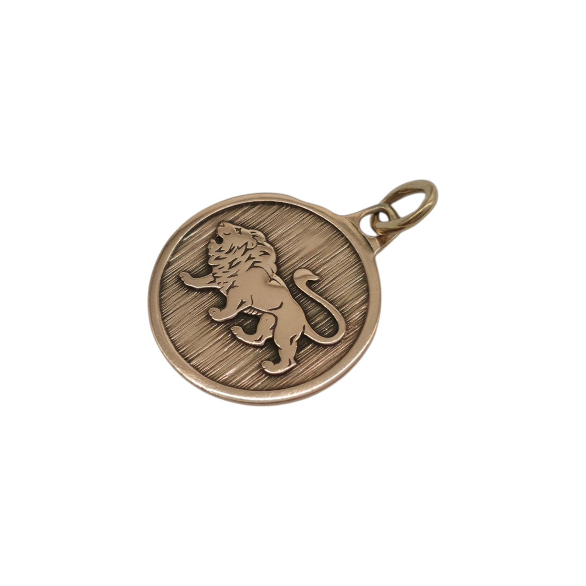 9ct Yellow Gold Lion Leo Charm L 1.3 cm 0.9 g.