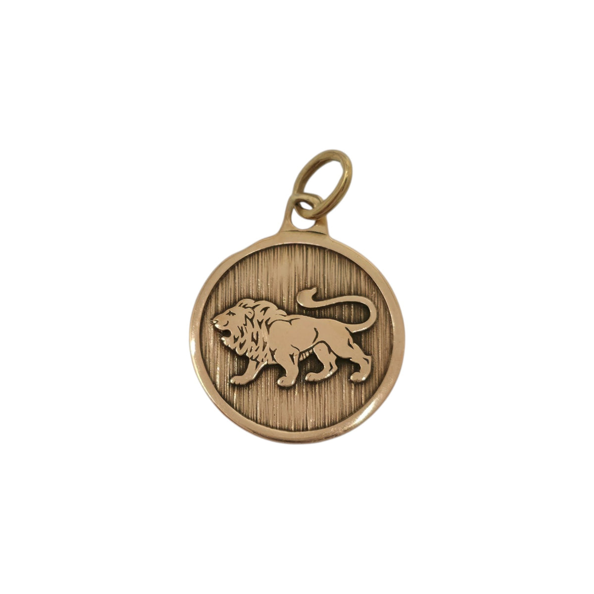 9ct Yellow Gold Lion Leo Charm L 1.3 cm 0.9 g.