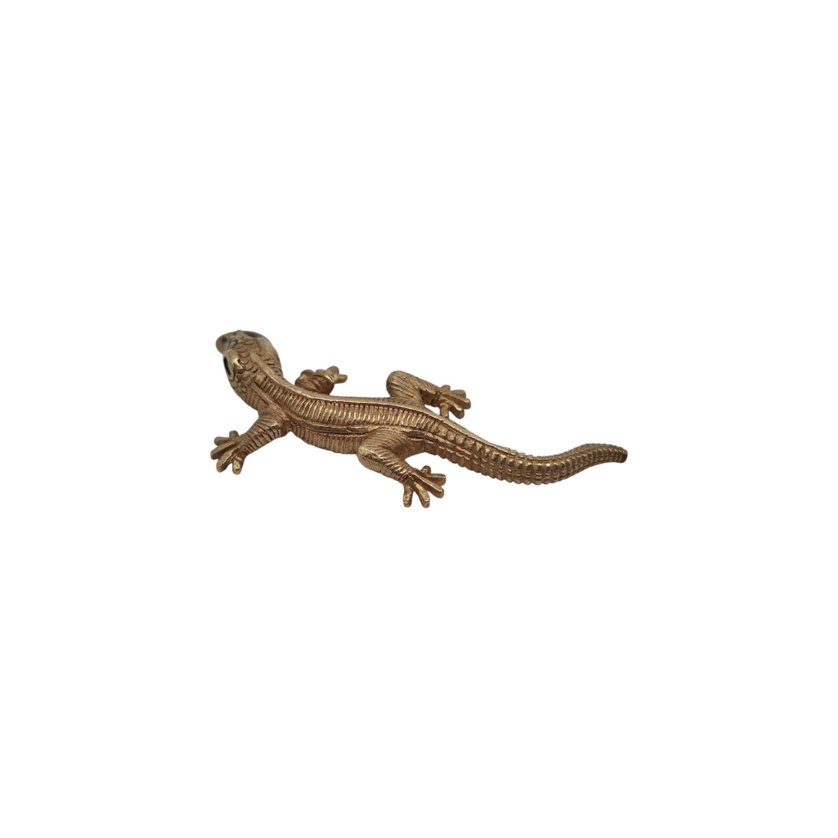 9ct 375 Yellow Gold Lizard Charm 1970 L 3.4 cm 5.3 g.