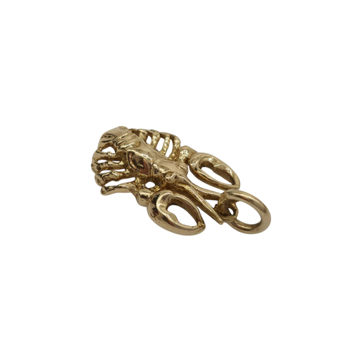 Heavy 9ct 375 Yellow Gold Lobster Pendant 1972 L 2.2 cm 5.2 g.