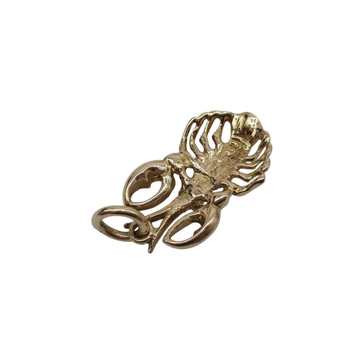 Heavy 9ct 375 Yellow Gold Lobster Pendant 1972 L 2.2 cm 5.2 g.