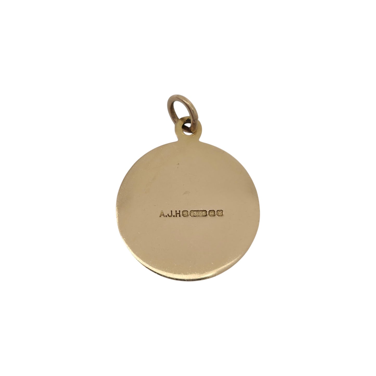 9ct 375 Yellow Gold Lord's Prayer Charm 1973 L 1.6 cm 2.0 g.