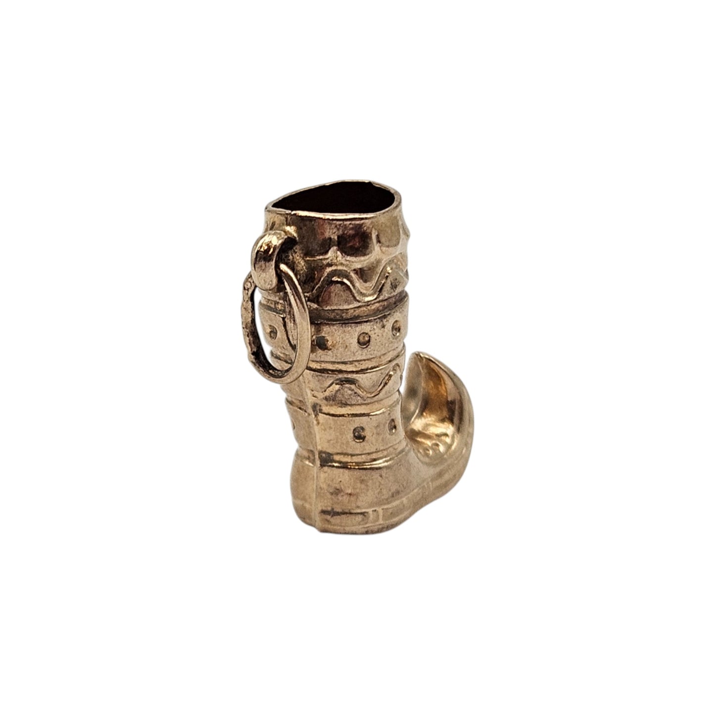 9ct 375 Yellow Gold Magic Boot Charm 1970 L 1.7 cm 1.2 g.