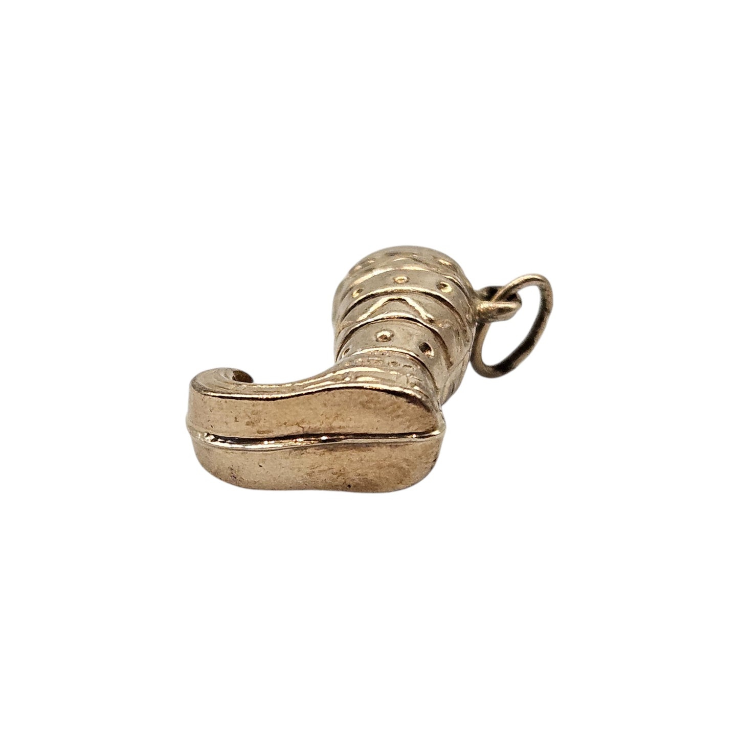 9ct 375 Yellow Gold Magic Boot Charm 1970 L 1.7 cm 1.2 g.