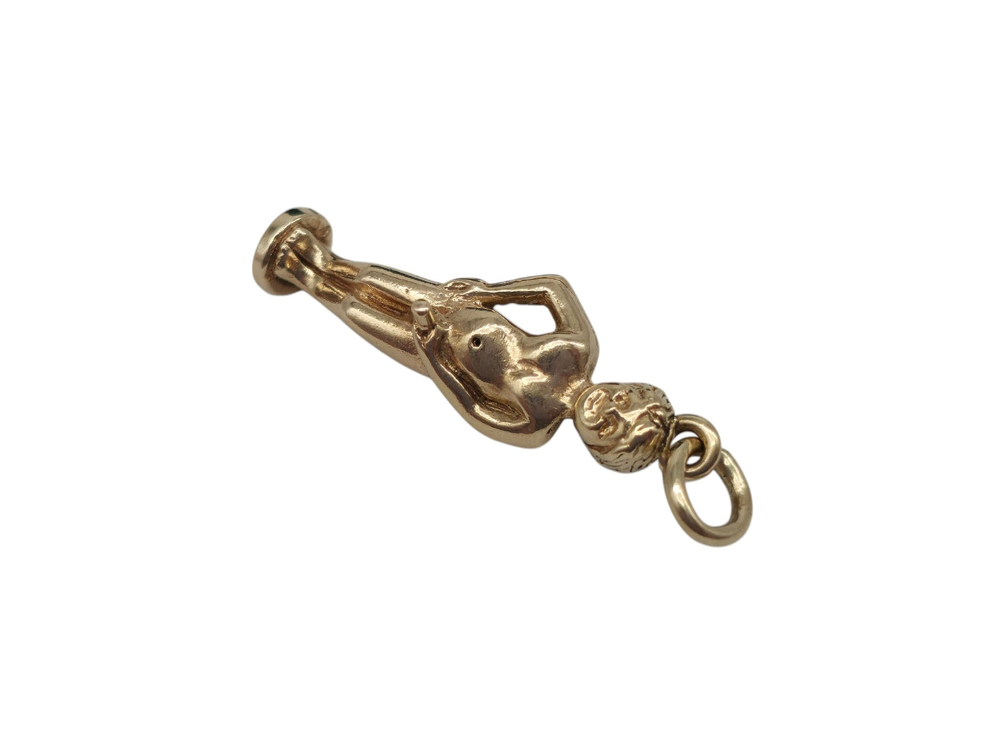 9ct 375 Yellow Gold Manneken Pis Charm 1963 L 2.0 cm 2.5 g.