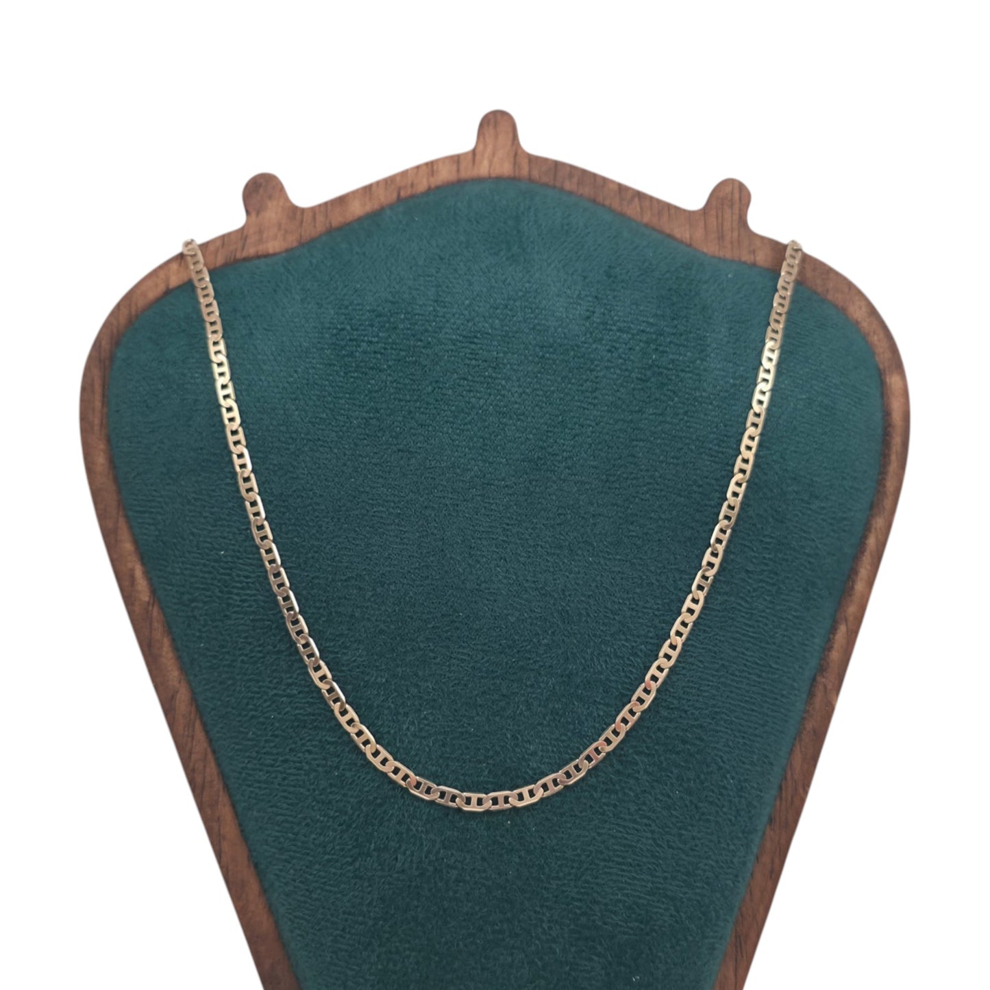 9ct 375 Yellow Gold Mariner Anchor Link Chain L 45.8 cm 6.0 g.