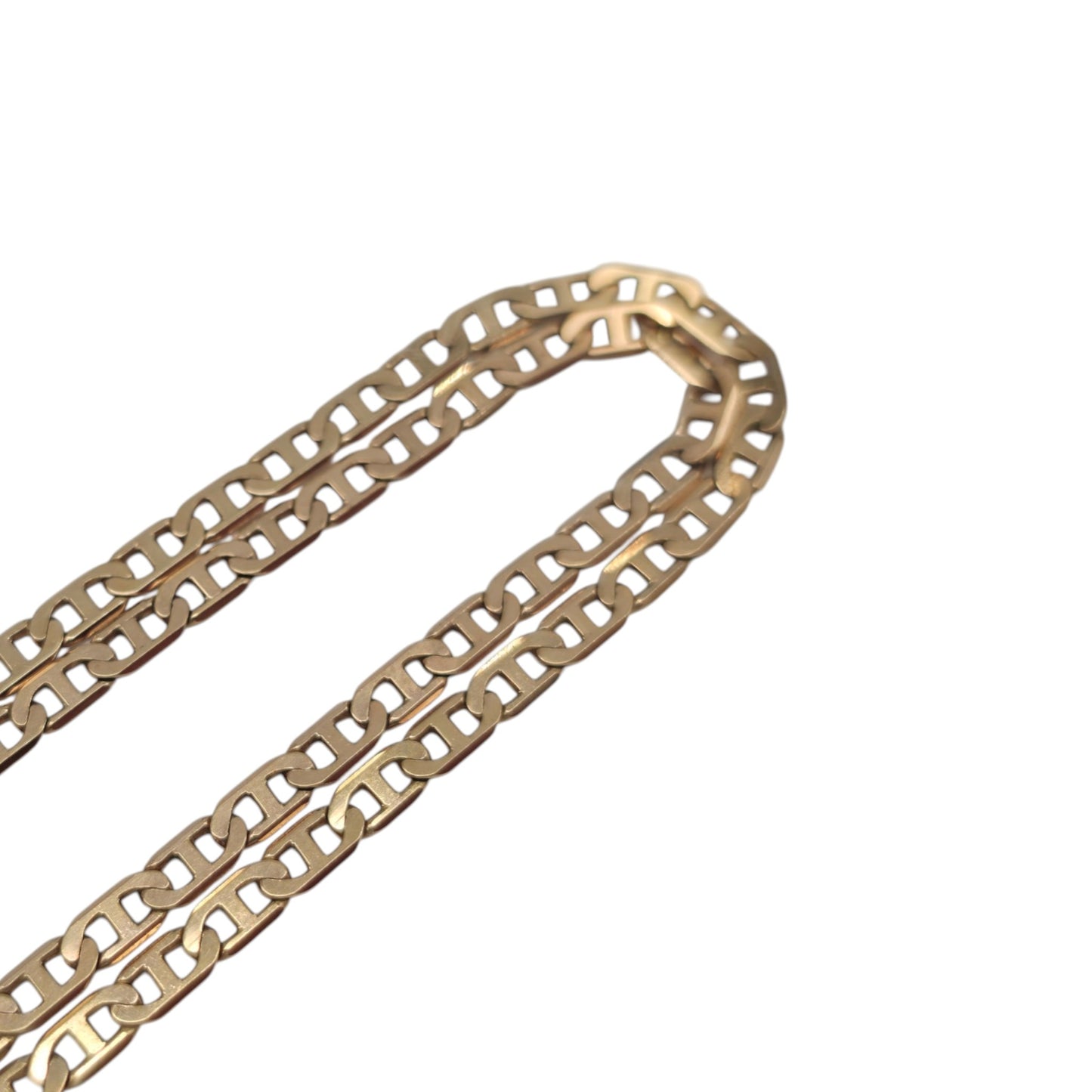 9ct 375 Yellow Gold Mariner Anchor Link Chain L 45.8 cm 6.0 g.