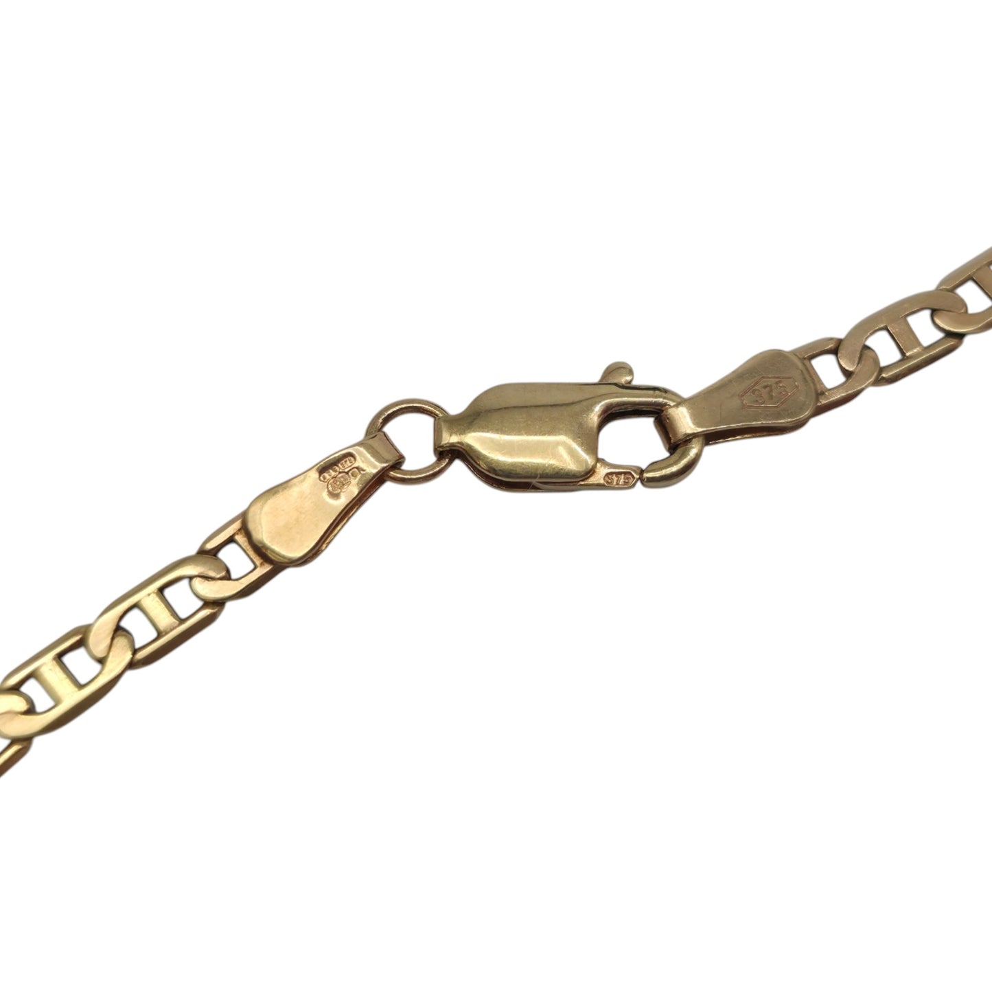 9ct 375 Yellow Gold Mariner Anchor Link Chain L 45.8 cm 6.0 g.