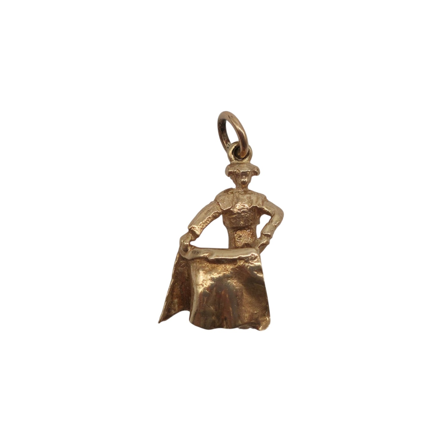 9ct 375 Yellow Gold Matador Charm 1962 L 1.9 cm 2.6 g.