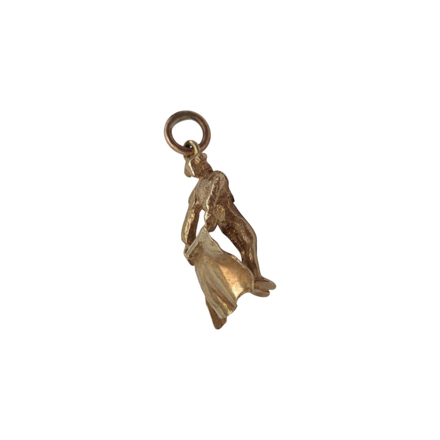 9ct 375 Yellow Gold Matador Charm 1962 L 1.9 cm 2.6 g.