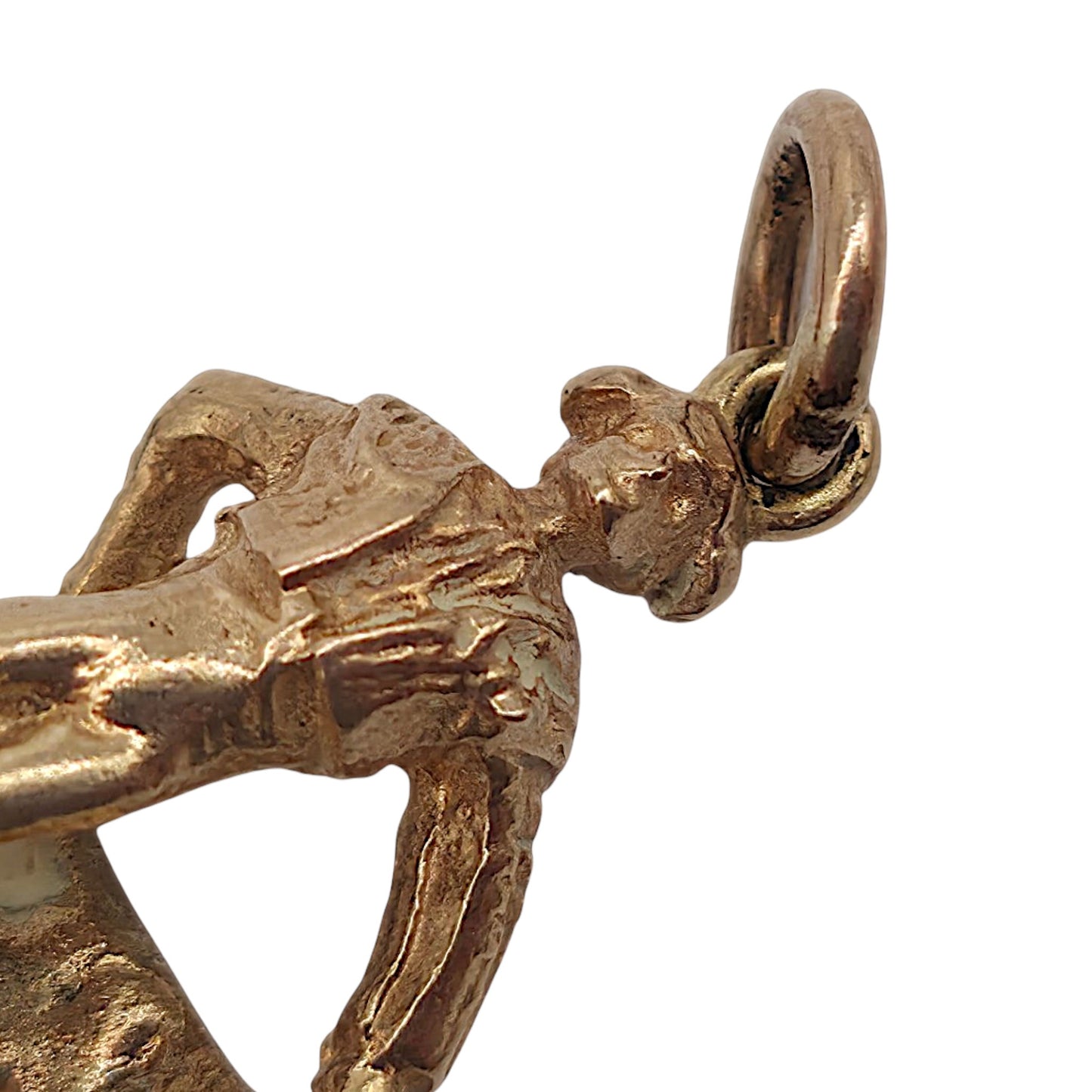 9ct 375 Yellow Gold Matador Charm 1962 L 1.9 cm 2.6 g.