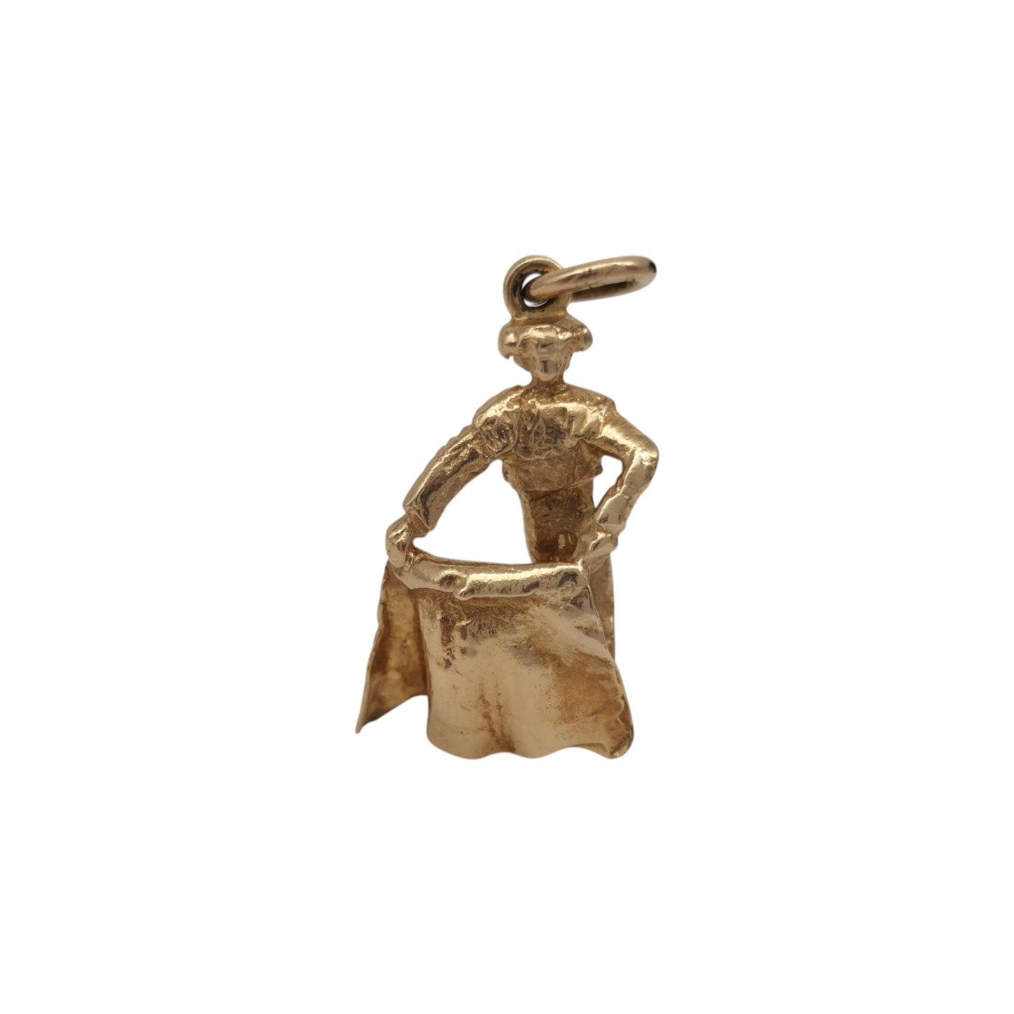 9ct 375 Yellow Gold Matador Charm 1962 L 1.9 cm 2.6 g.