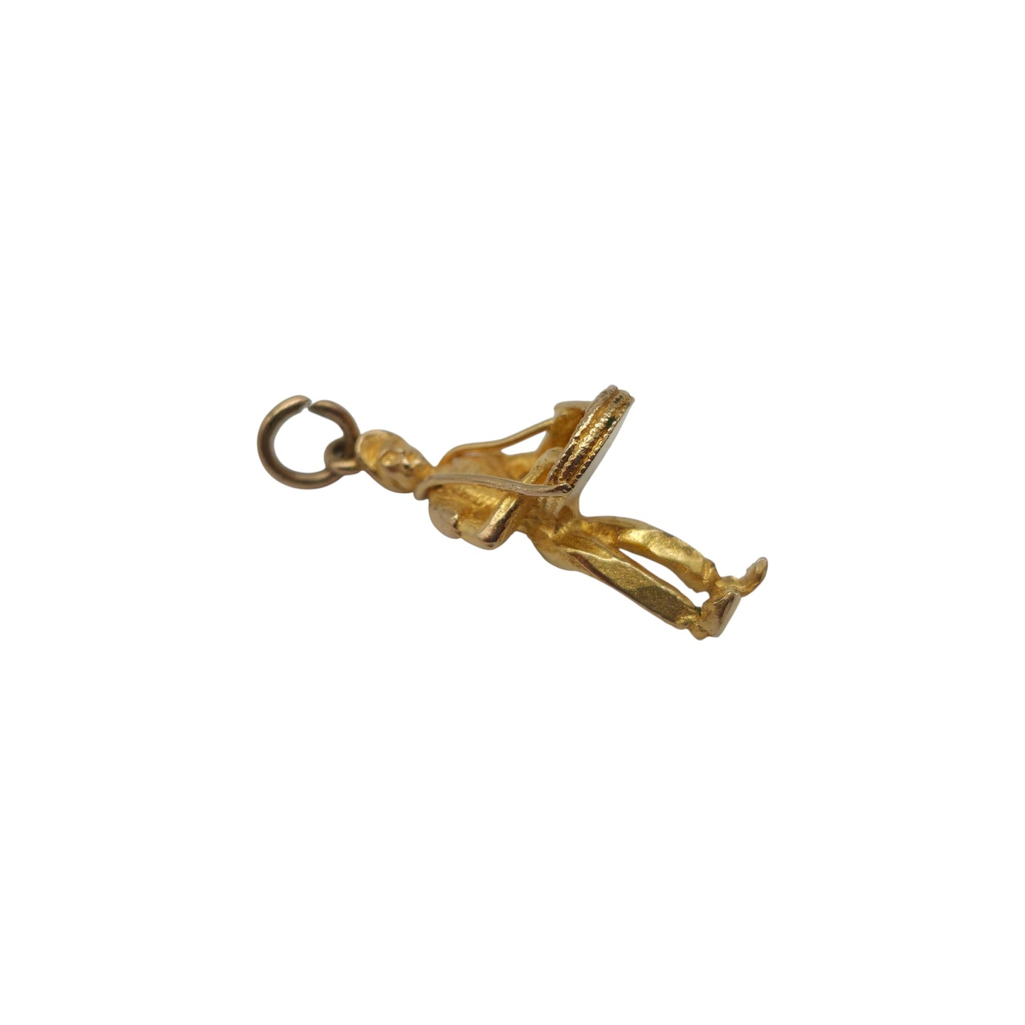 9ct 375 Yellow Gold Peddler Charm 1962 L 2.0 cm 2.2 g.