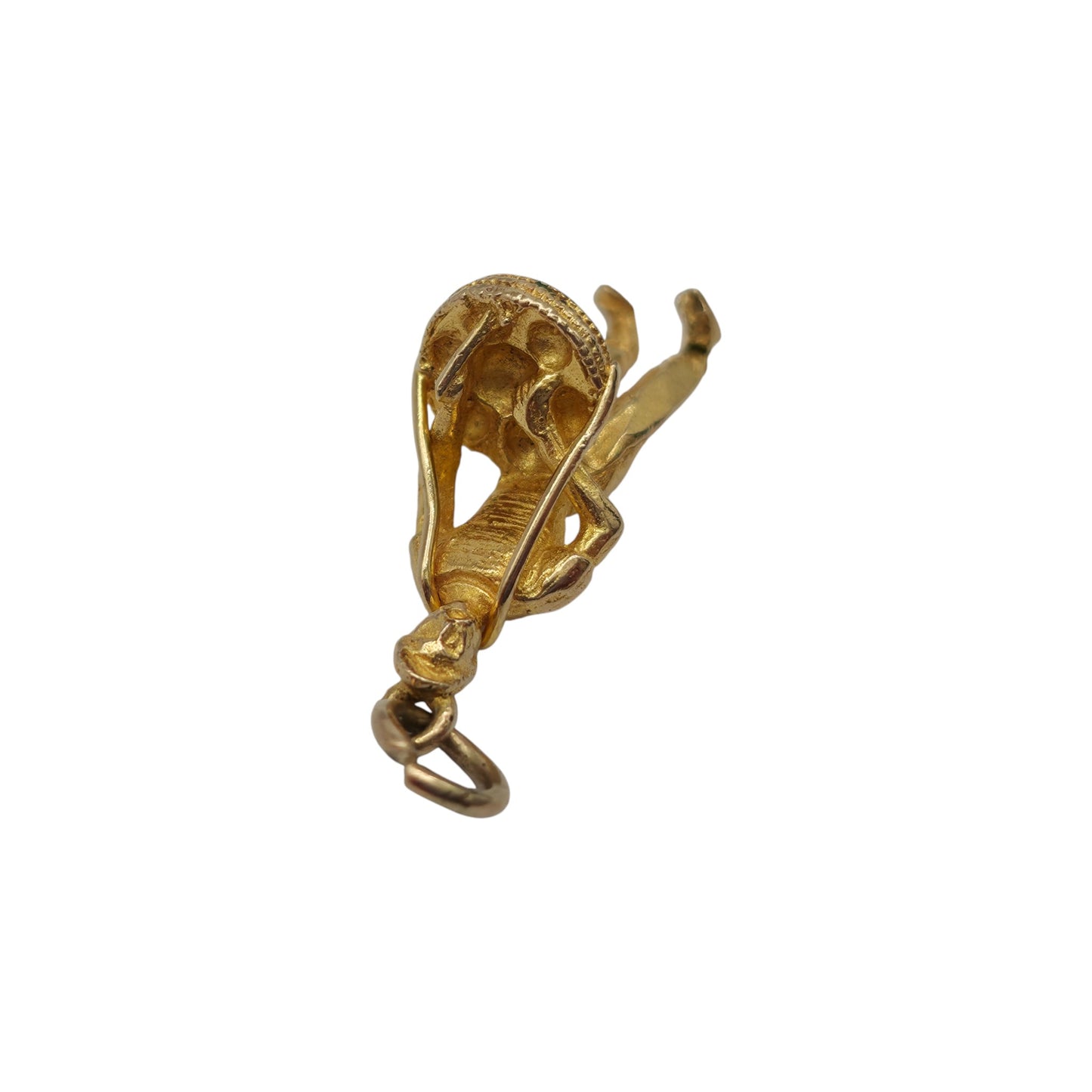 9ct 375 Yellow Gold Peddler Charm 1962 L 2.0 cm 2.2 g.