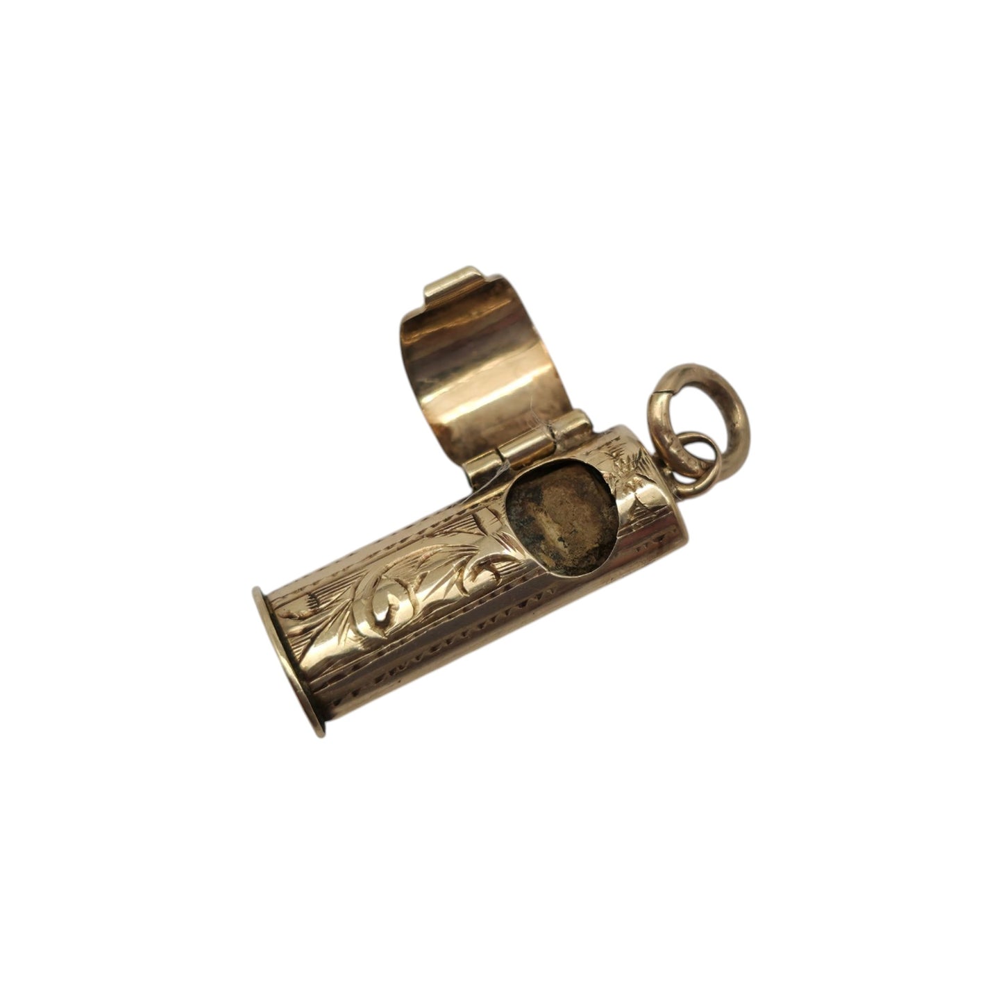 Chester 9ct 375 Yellow Gold Mezuzah Opening Charm 1957 L 1.5 cm 0.9 g.