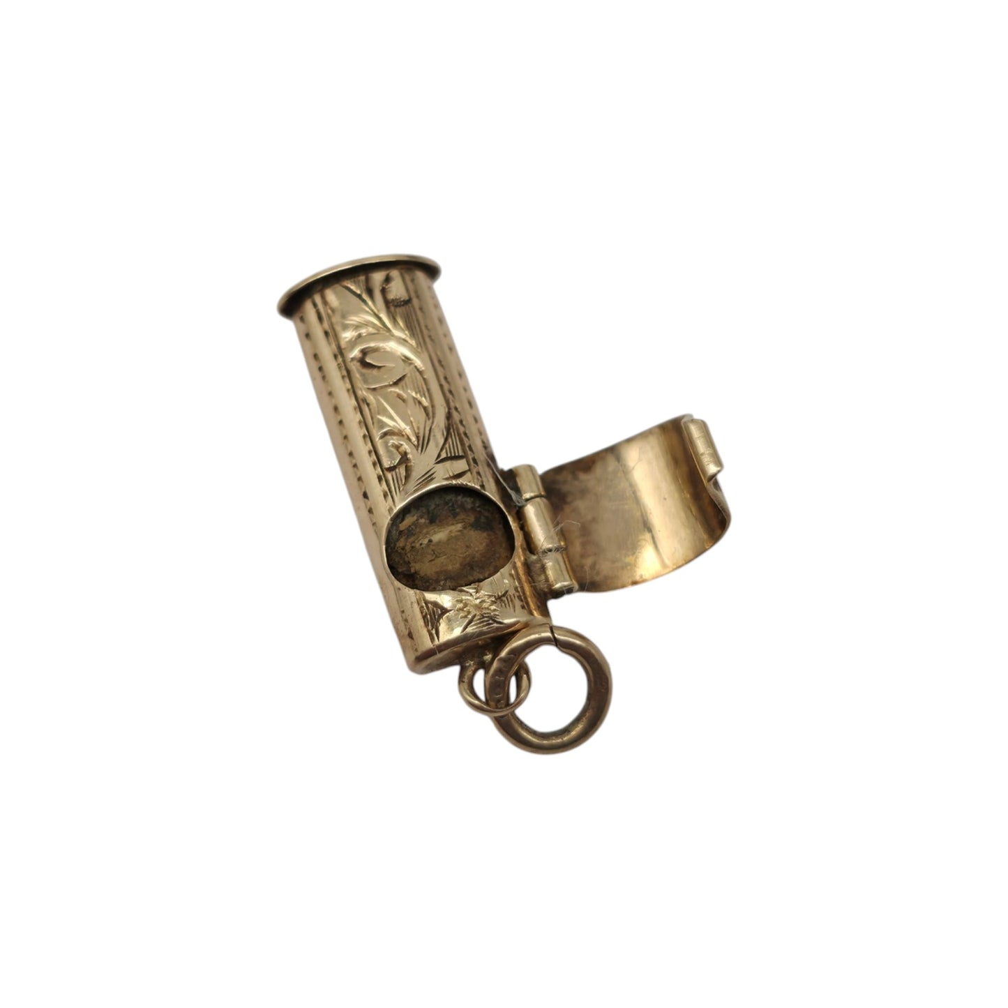 Chester 9ct 375 Yellow Gold Mezuzah Opening Charm 1957 L 1.5 cm 0.9 g.