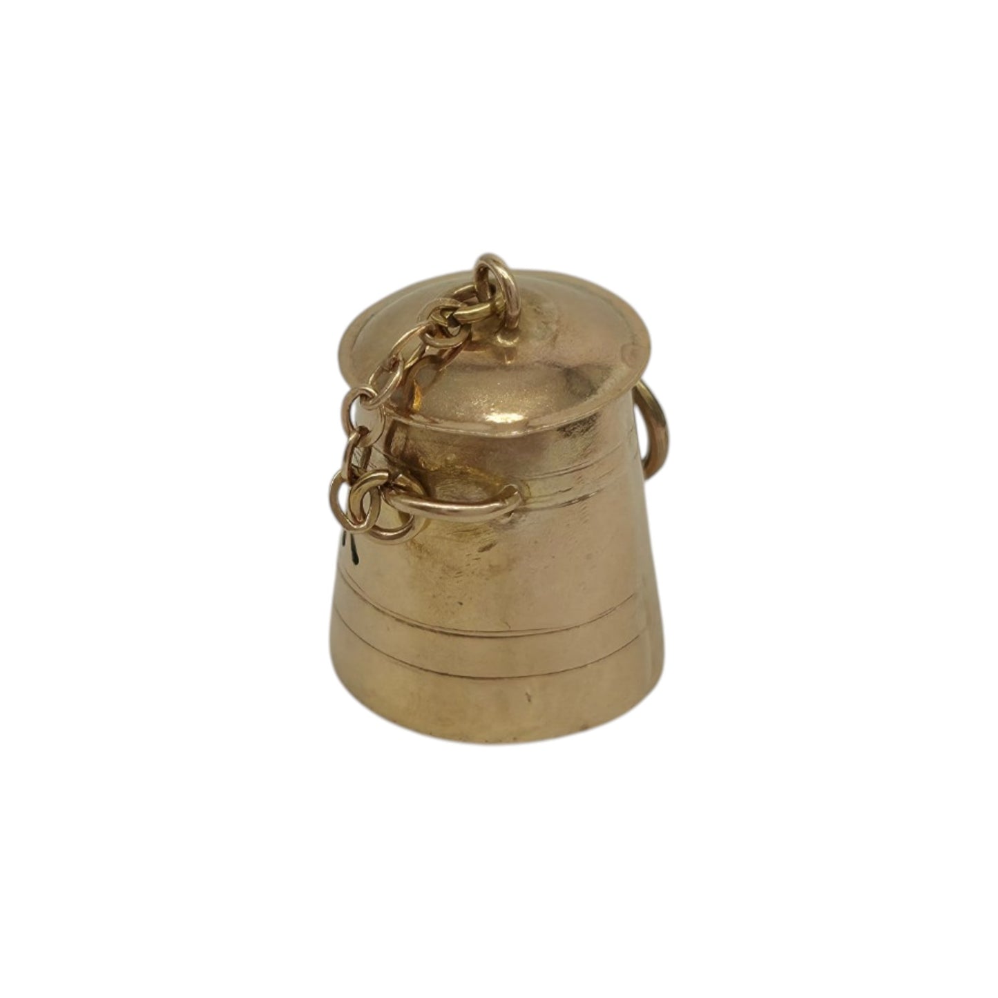 9ct 375 Yellow Gold Milk Jug Opening Charm 1959 L 1.2 cm 1.3 g.