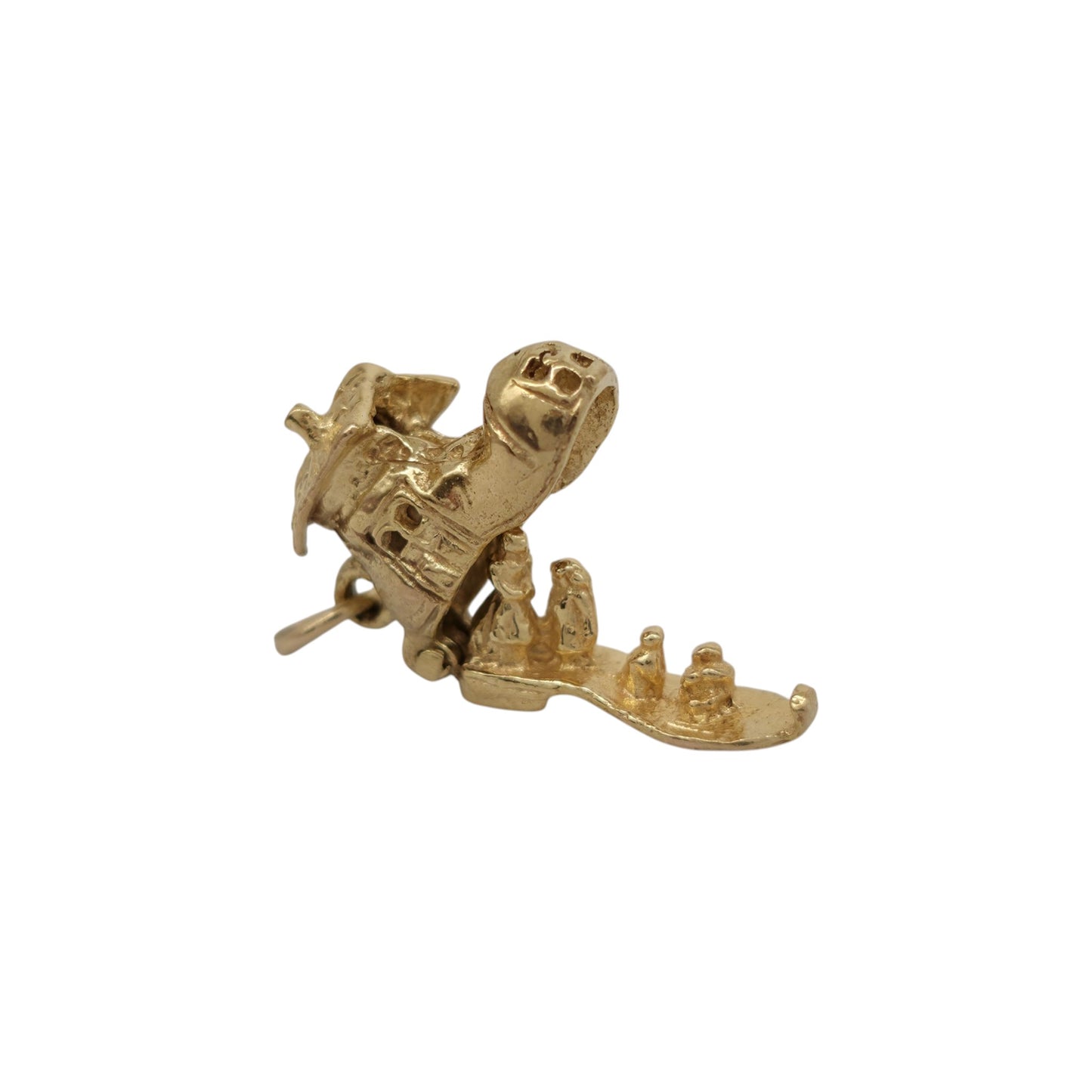 9ct 375 Yellow Gold Mother Hubbard Opening Charm 1961 L 1.6 cm 2.9 g.