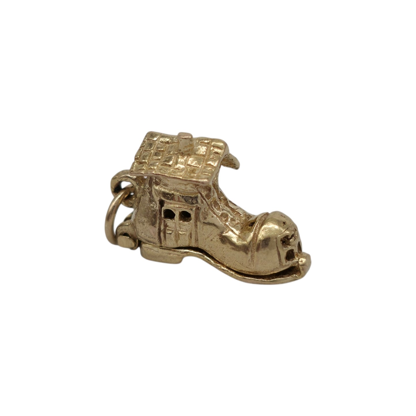 9ct 375 Yellow Gold Mother Hubbard Opening Charm 1961 L 1.6 cm 2.9 g.