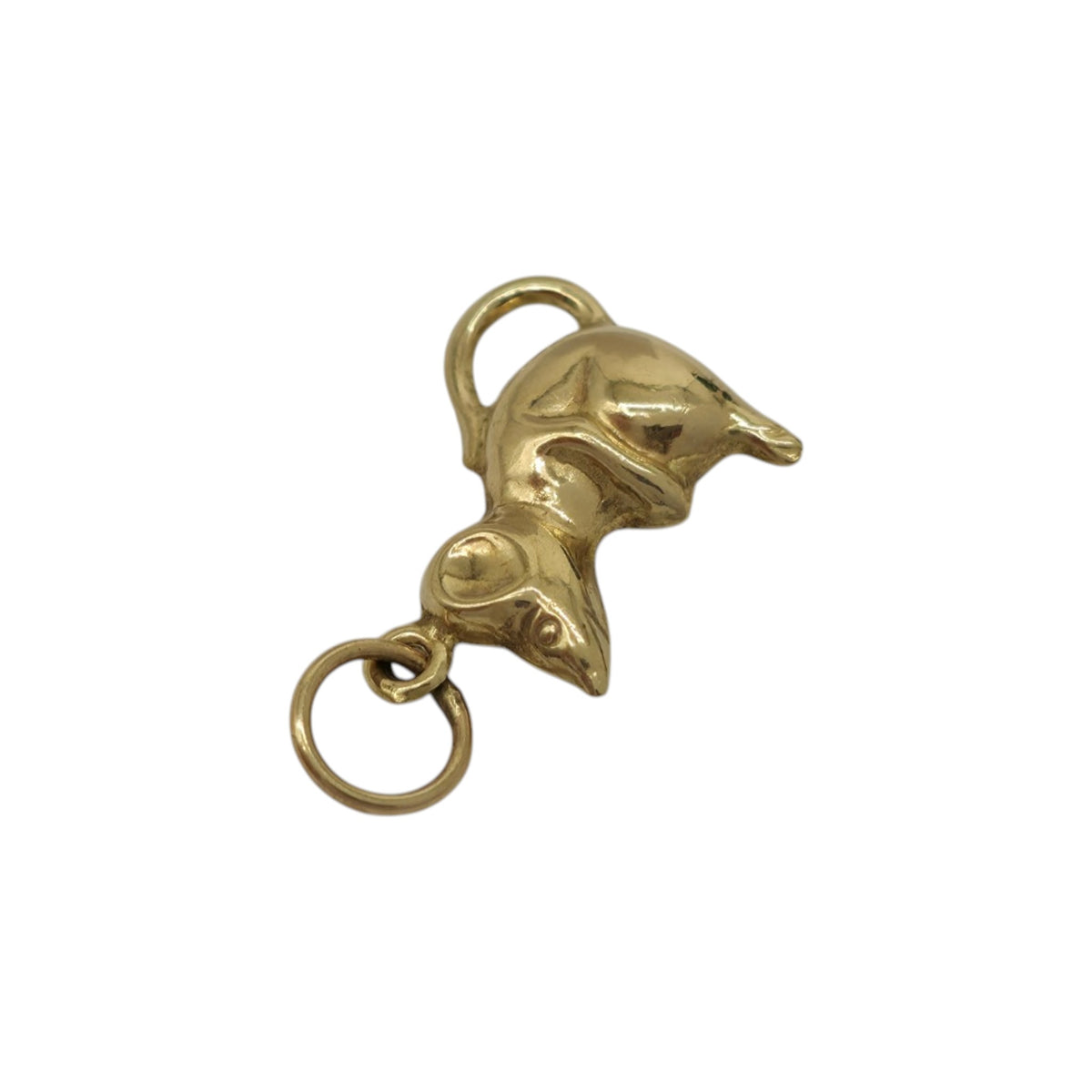 9ct Yellow Gold Mouse Charm L 0.9 cm 0.4 g.