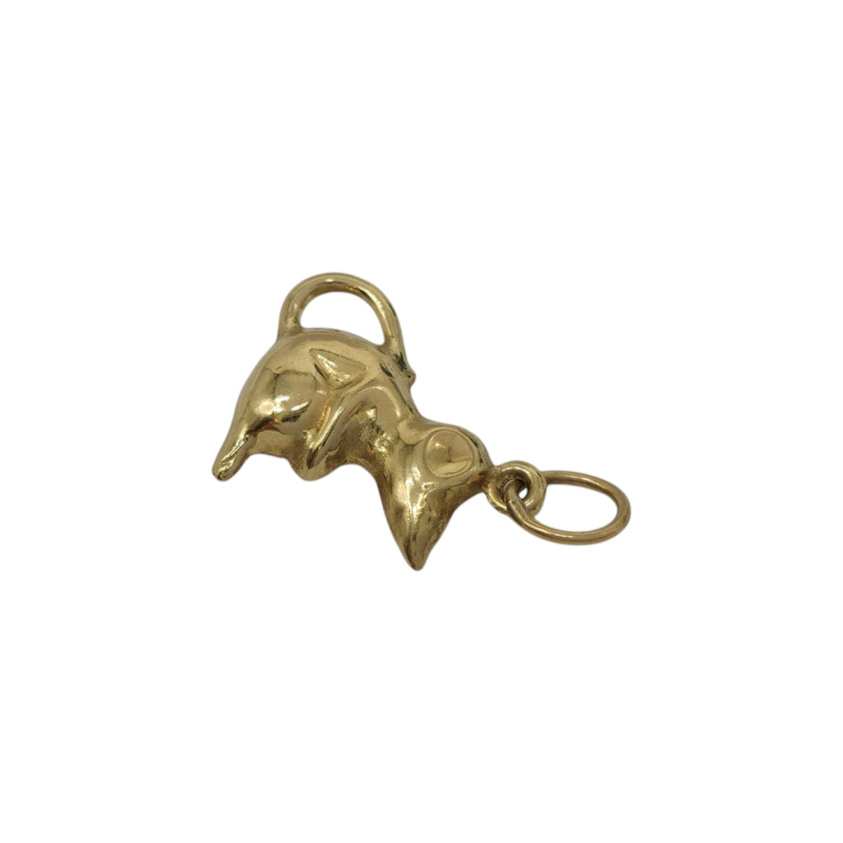 9ct Yellow Gold Mouse Charm L 0.9 cm 0.4 g.