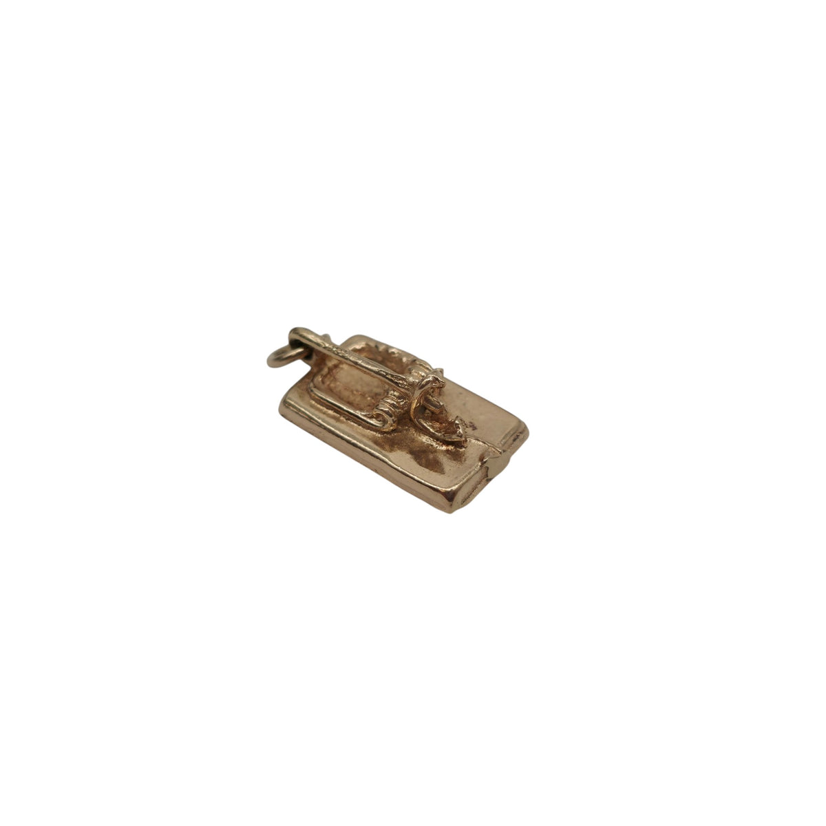 9ct 375 Rose Gold Mouse Trap Charm 1970 L 1.3 cm 1.7 g.