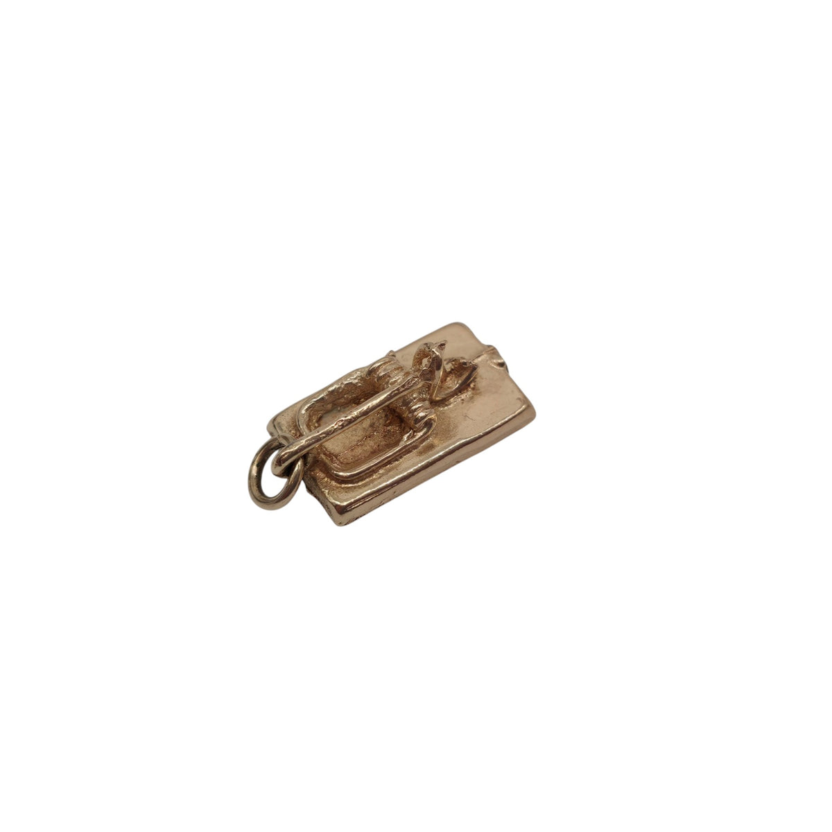 9ct 375 Rose Gold Mouse Trap Charm 1970 L 1.3 cm 1.7 g.