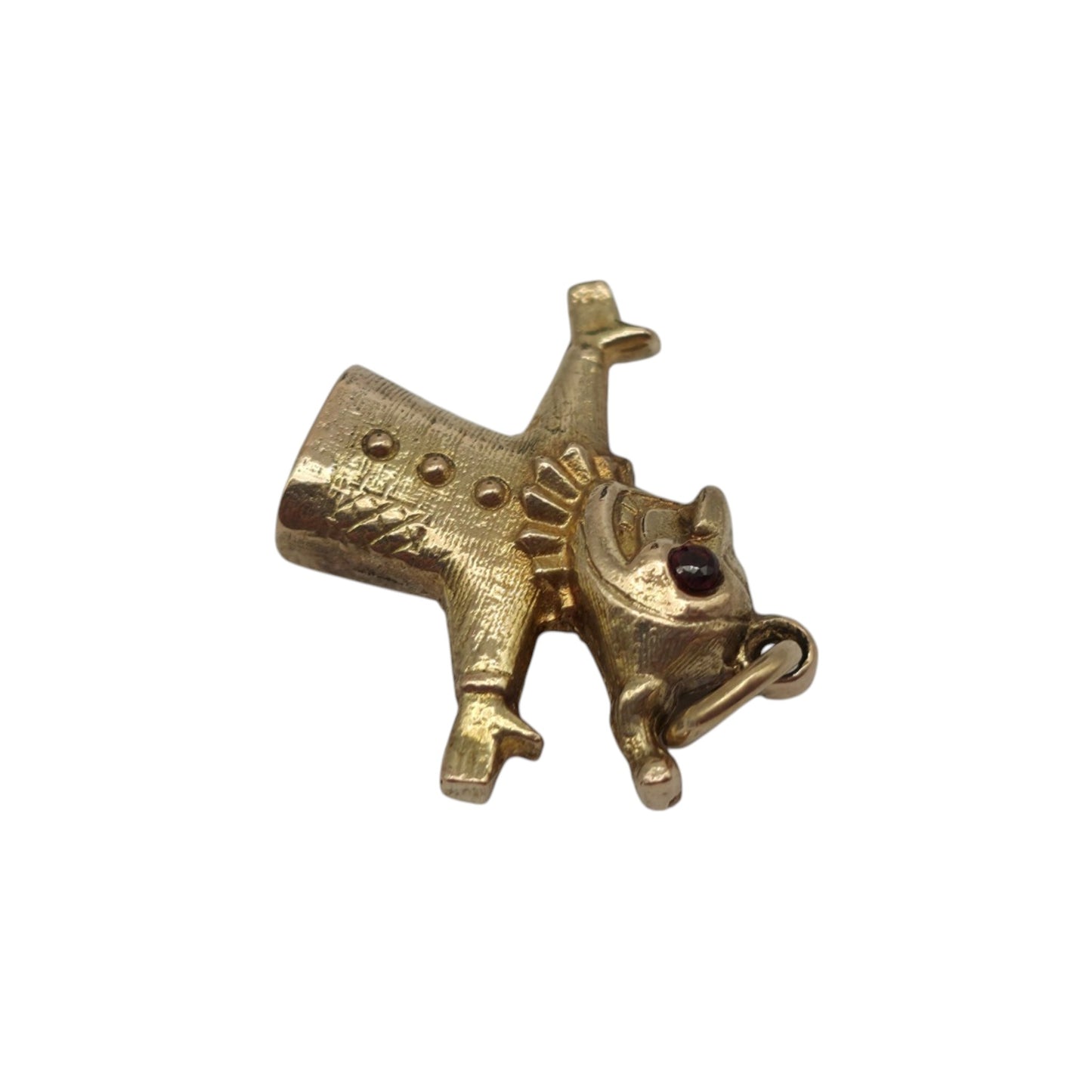 9ct 375 Yellow Gold Mr Punch Charm c.1960's L 1.6 cm 2.9 g.