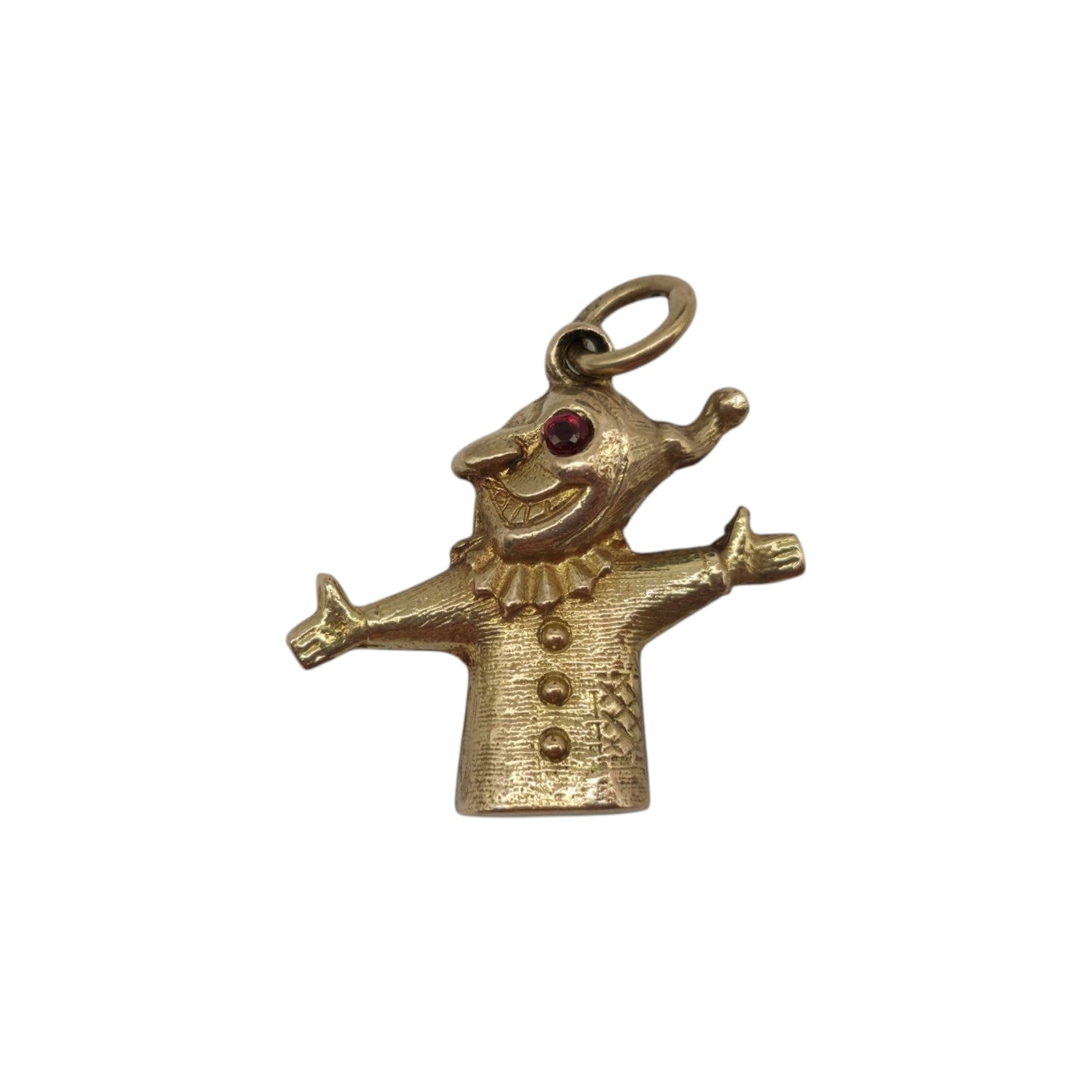 9ct 375 Yellow Gold Mr Punch Charm c.1960's L 1.6 cm 2.9 g.