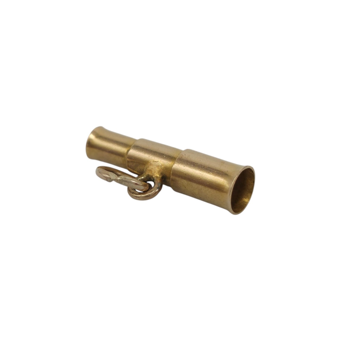9ct Yellow Gold Naval Telescope Charm c.1960 L 1.5 cm 0.8 g.