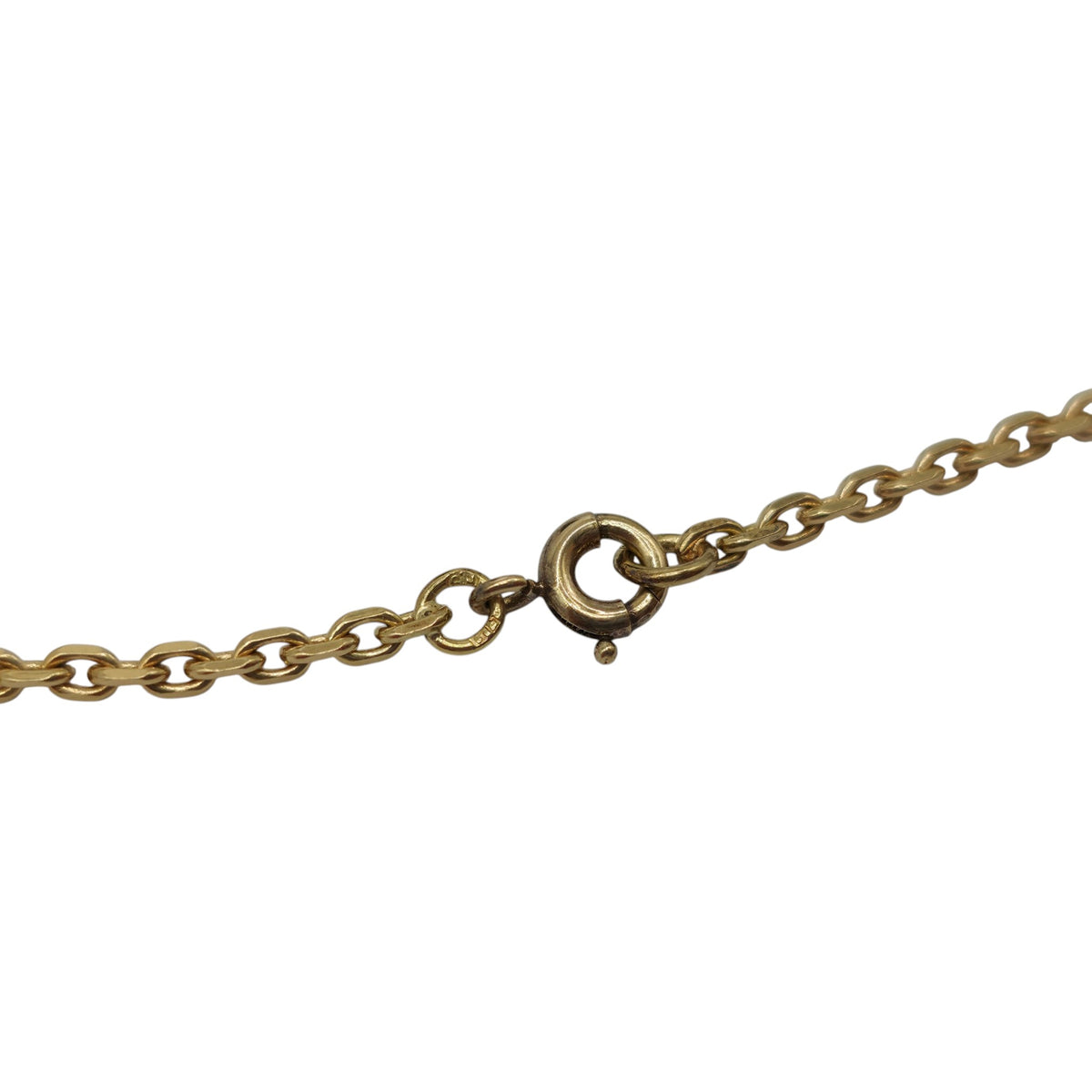 Long 18ct 750 Yellow Gold Ruby & Pearls Necklace 1983 L 70.5 cm 12.7 g.