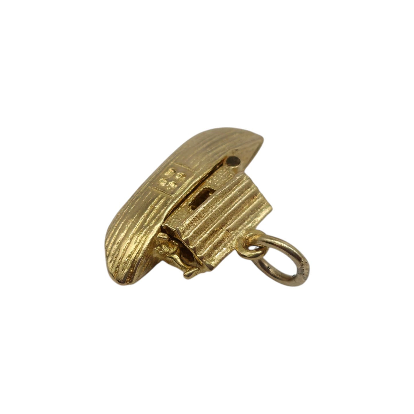 9ct 375 Yellow Gold Noah's Ark Opening Charm 1961 L 1.8 cm 3.9 g.