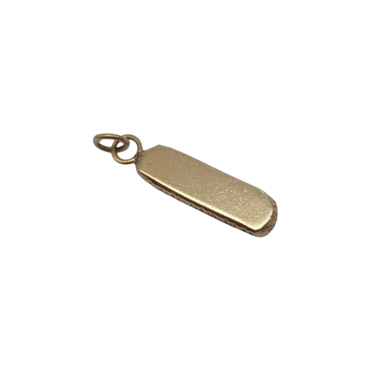 Cast 9ct Yellow Gold "Norah" Name Pendant Charm L 1.9 cm 3.4 g.